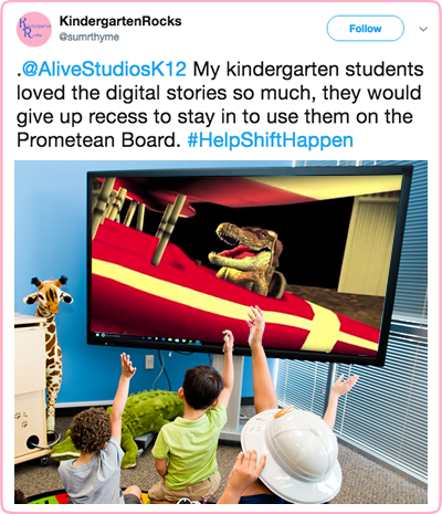 kindergarten rocks social post digital stories