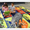 classroom rug with animals that come alive in 3D