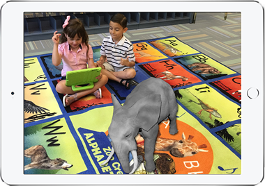 classroom rug with animals that come alive in 3D
