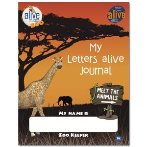 alphabet letters activity book with 3D AR animals