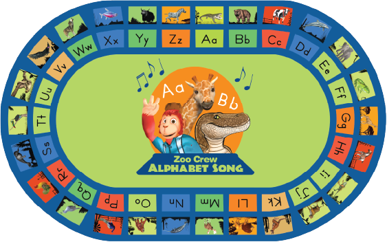 3d alphabet animal classroom rug